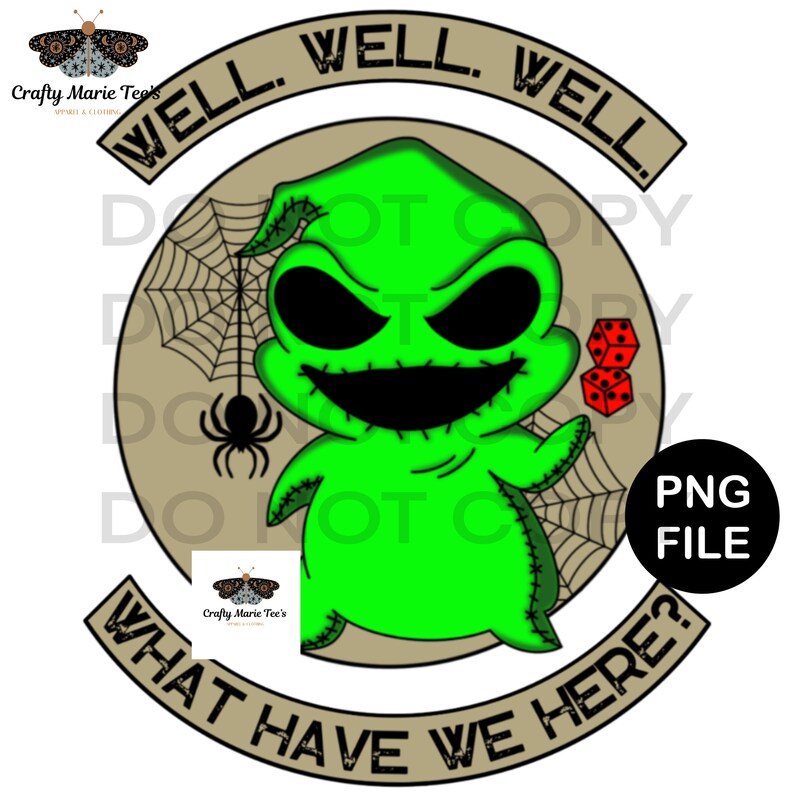 Boogie / Nightmare Before Christmas/ Halloween / Sublimation / PNG / Transparent / Eco Solvent image 2