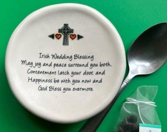Irish Wedding Blessing. May joy and peace surround you both, contentment latch your door and happiness be with you now and God bless... gift