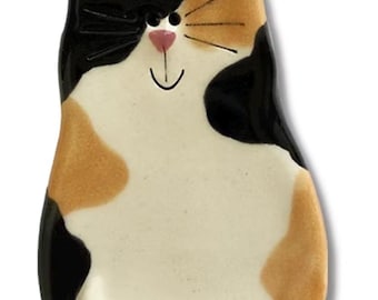 Ceramic cat magnet Siamese, Persian, Spotted Orange, Gray, Black, white, yellow, tuxedo. Cat refrigerator magnets are good gift for cat moms