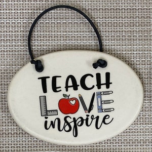 Teach love inspire gift by August Ceramics Gifts