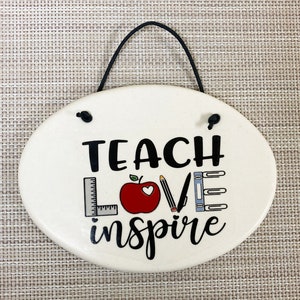 Teach love inspire gift by August Ceramics Gifts