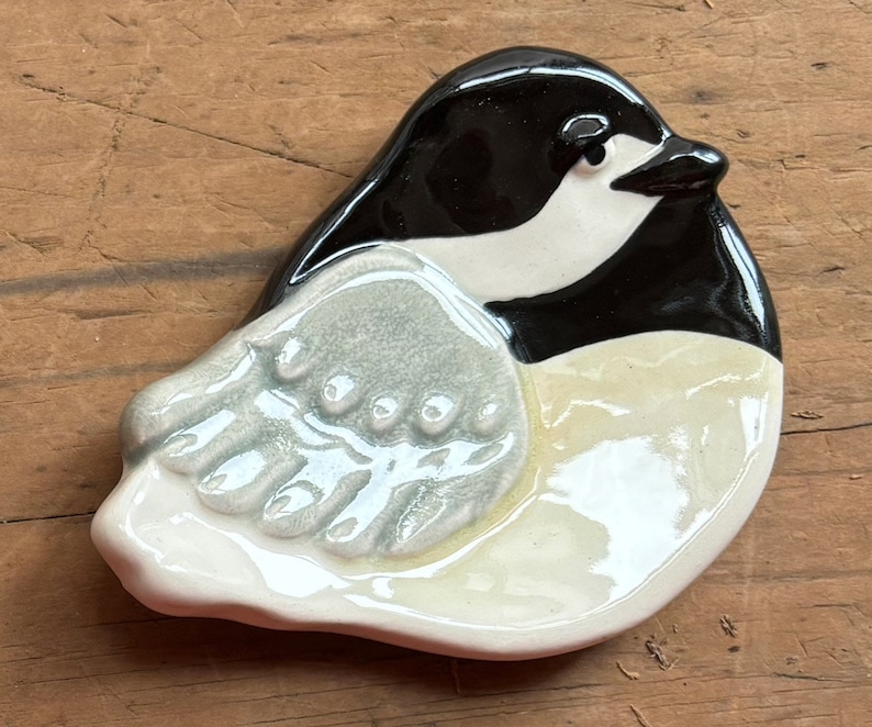 Chickadee Ceramic Dish