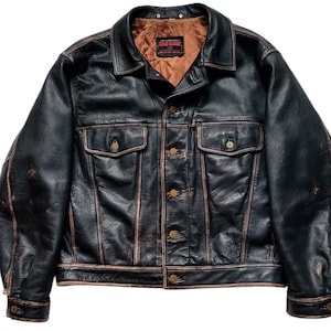 Original Rare Vintage 90s Milan Leatherwear Motorcycel Punk