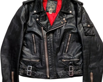 Original Rare Vintage 80s Campri Manx Motorcycle Punk Leather