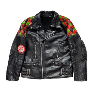 Original Rare Vintage 80s British Type Immolation "Dawn of Possession" Motorcycle Death Metal Punk Custom Leather Jacket