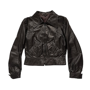Original Rare Vintage 90s Victory Leather A-2 Type Indiana