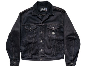 Vintage 90s Carhartt Denim Jean Trucker Jacket Size L JU1998