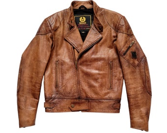 70s belstaff leather ダブルライダース uk38 70s belstaff leather double riders uk38 | eBay