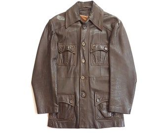 【シェビニオン】 80s genuine leather Mods coat Rare Vintage 60s Alexida Leather Mod Coat/jacket - Etsy