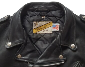Original Rare Vintage 80s Schott NYC Custom Upside Down Cross 618