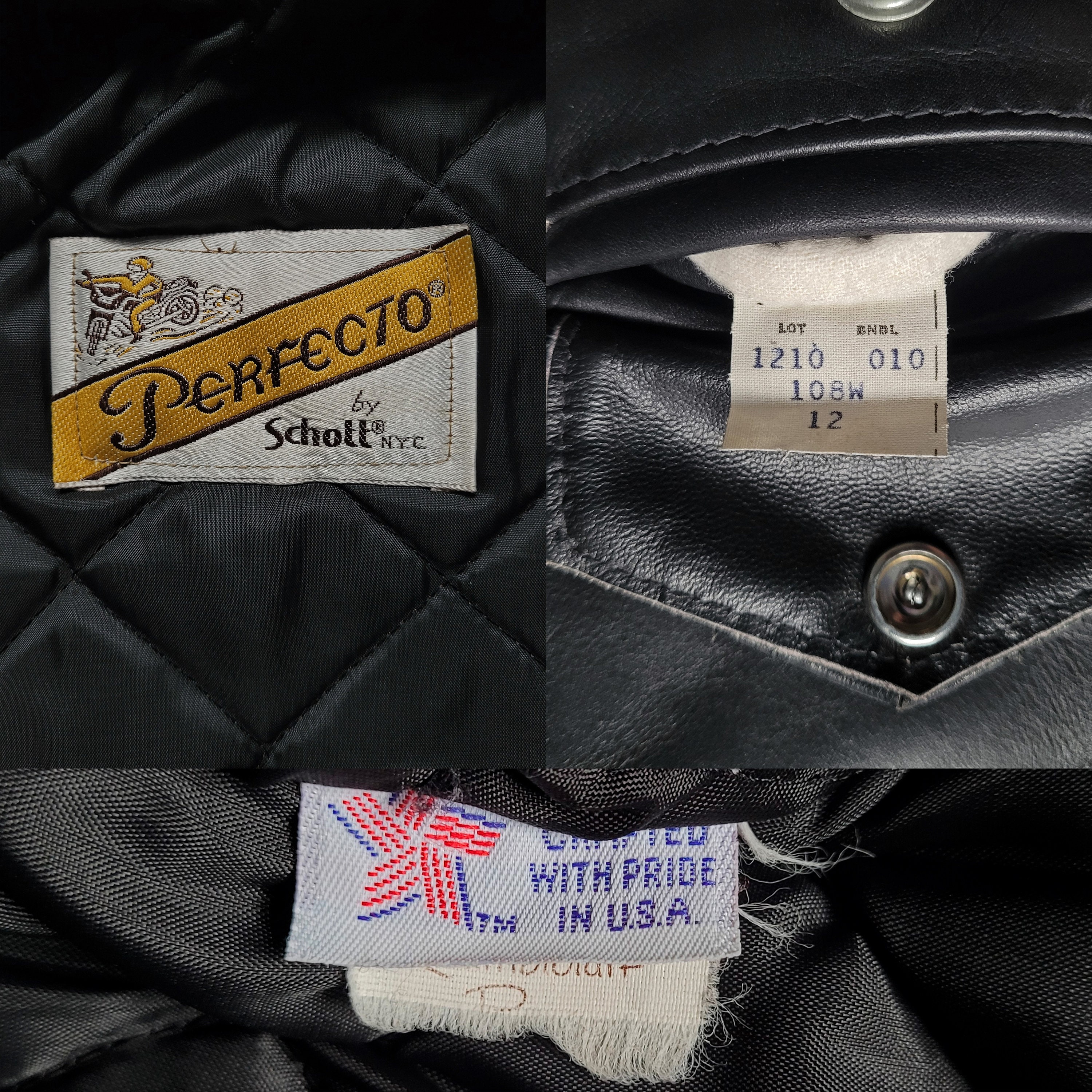 80's〜 schott 80's Schott Perfecto 118 Double Leather Riders Jacket Size