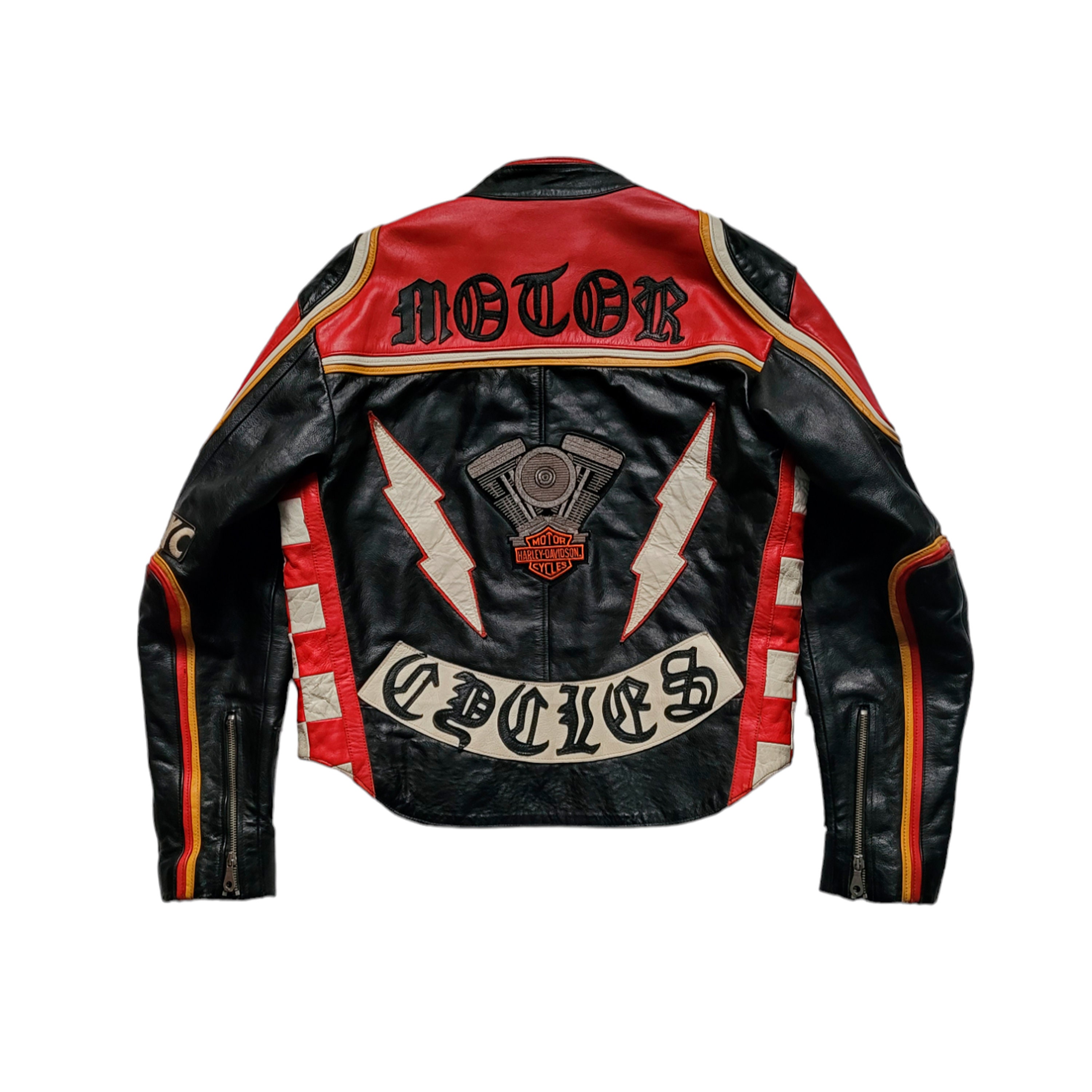 Original Rare Vintage 90s Tout Terrain harley Davidson and the Marlboro Man Cafe Racer Leather Motorcycle Jacket Made in Spain Etsy