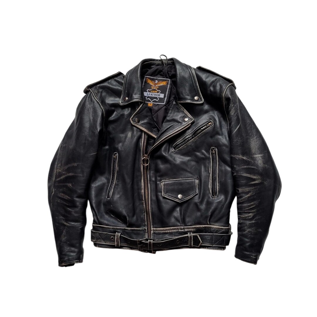 Original Rare Vintage 90s Retro Style Perfecto Type Distressed
