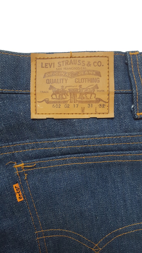 Super Rare Vintage 70s Levis 602 Original Jeans Made in France Etsy Israel