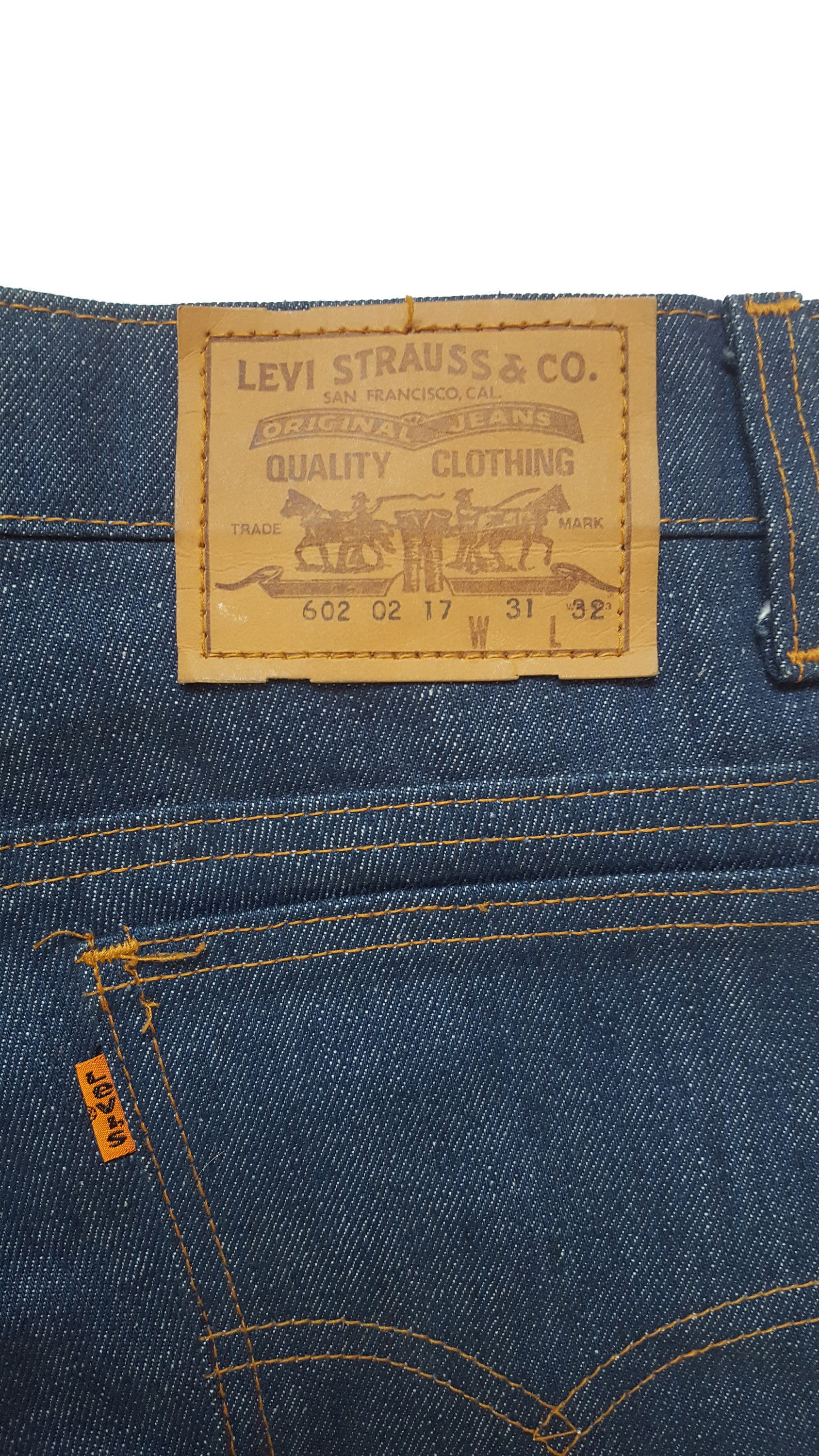 Super Rare Vintage 70s Levis 602 Original Jeans Made in France - Etsy