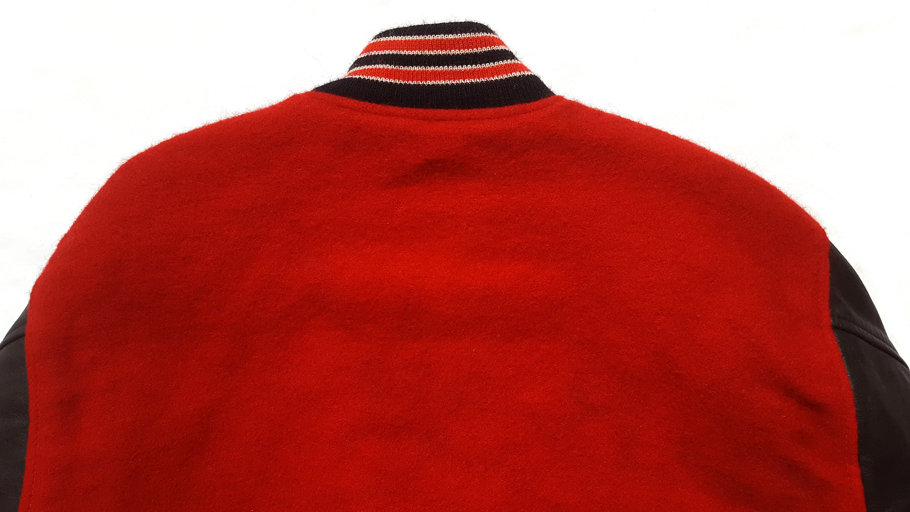 Rare Vintage 80s Ripon Athletic Leather & Wool Varsity / Bomber 