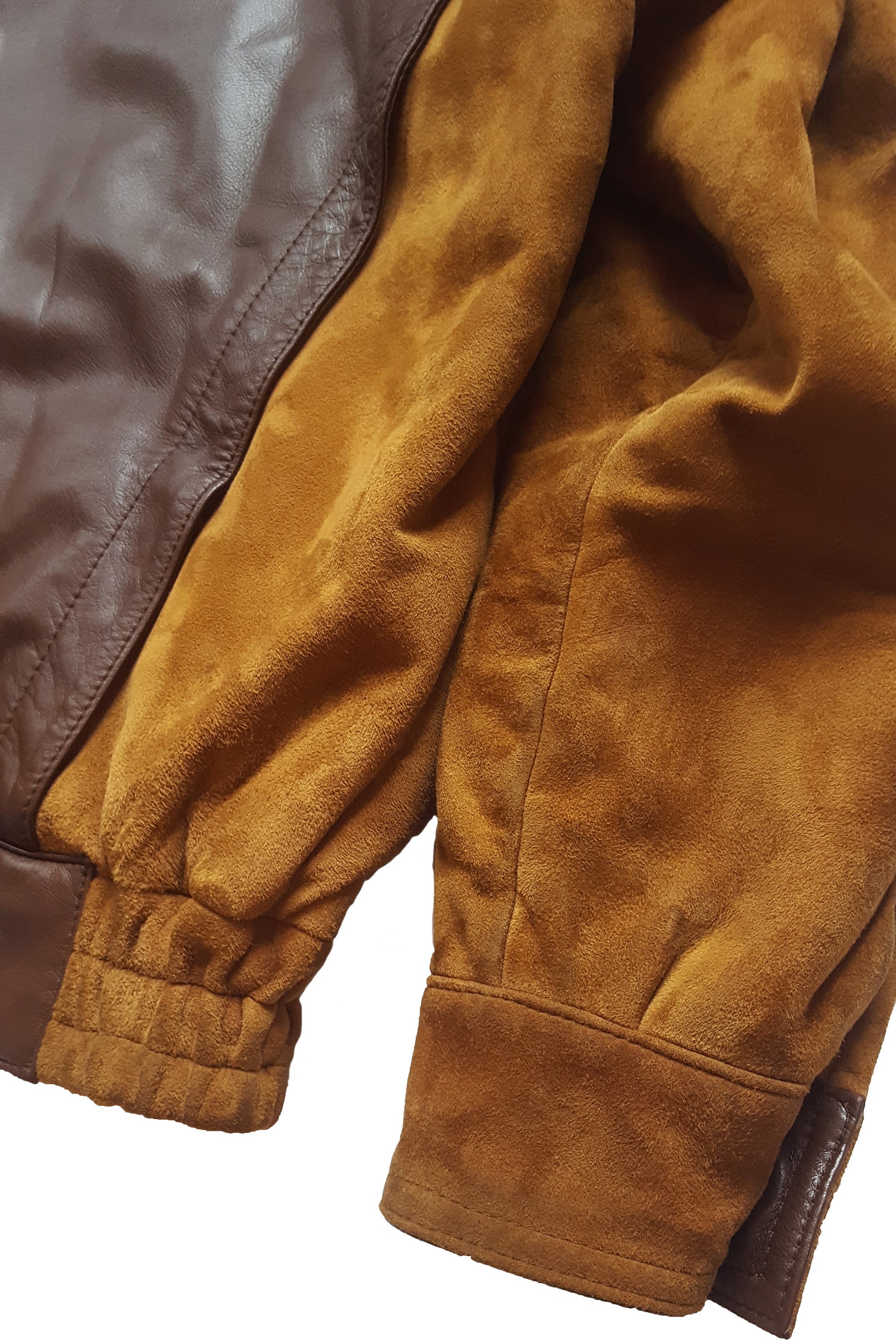Original Rare Vintage 80s Lanvin Sport Suede & Leather Bomber 