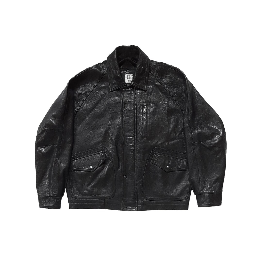 Very Rare Vintage 80s Michael Hoban North Beach Leather Oversized