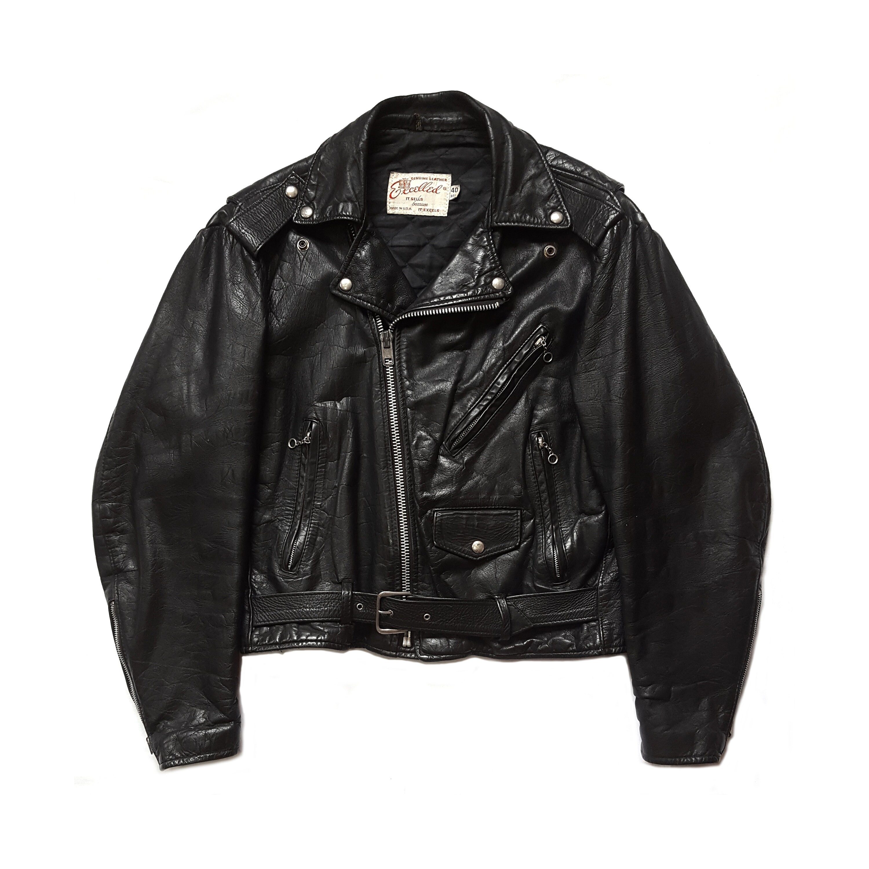 Rare Vintage 80s Excelled Classic Perfecto Leather Rare Vintage 80s Excelled Classic Perfecto Leather
