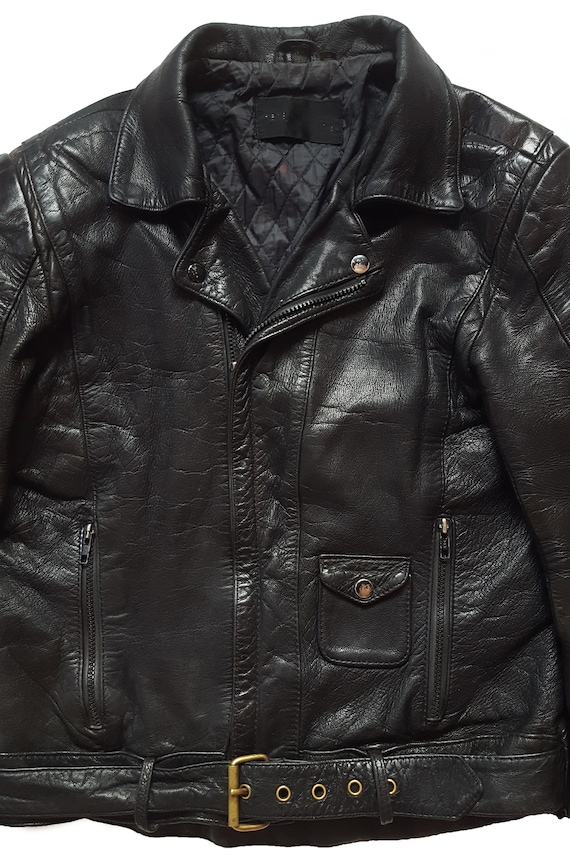 Rare Vintage 80s Harley Davidson Rider Leather Motorcycle Jacket  