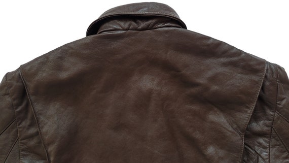 Rare Vintage 80s Ace Leather A-2 Type Retro Style Cropped