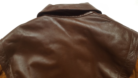 Original Rare Vintage 80s Lanvin Sport Suede & Leather Bomber 
