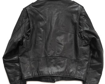 Very Rare Vintage 80s Gregory Sons Leather Motorcycle Perfecto