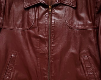 Original Rare Vintage 80s Jean Pierre Cropped Sports Leather