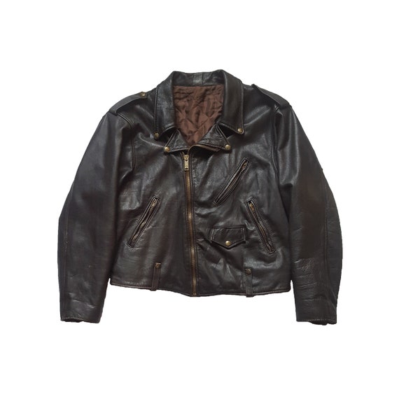 Veste en cuir année 80 hotsell