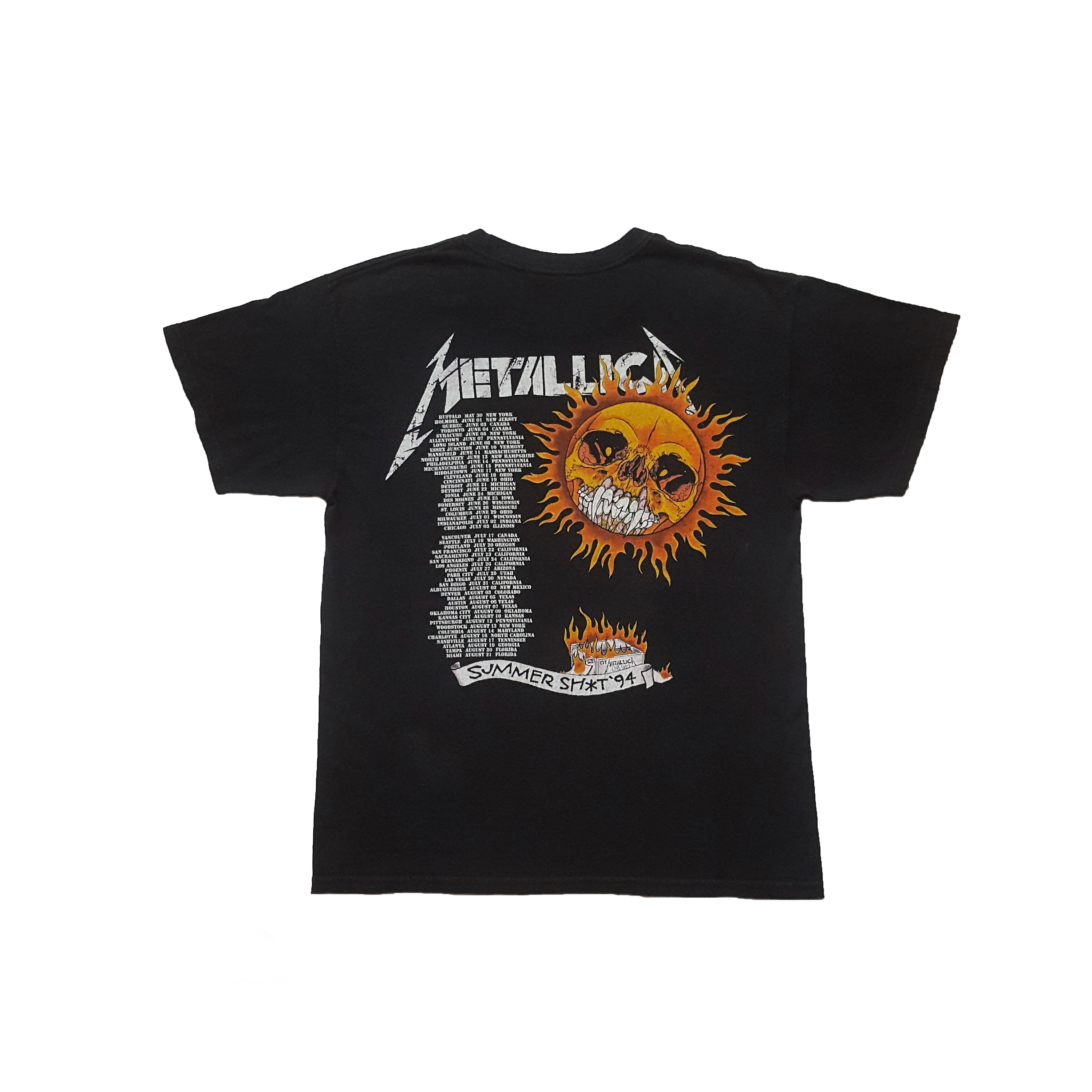 Original Rare Reissue 10s Metallica Flaming Skull Summer Sh*t '94
