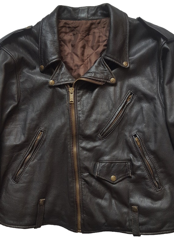 Very Rare Vintage 80s SIP Stock Paris Oversized Perfecto