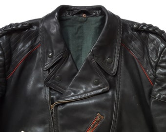 ジャケット・アウター Old Devil Moon 1940 style leather Jacket Old Devil Moon 1940 style leather Jacket（Mens Distressed