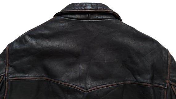 Original Rare Vintage 80s Diesel Leathers Flying Cougar Patched