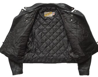 Original Rare Vintage 80s Schott NYC Custom Upside Down Cross 618
