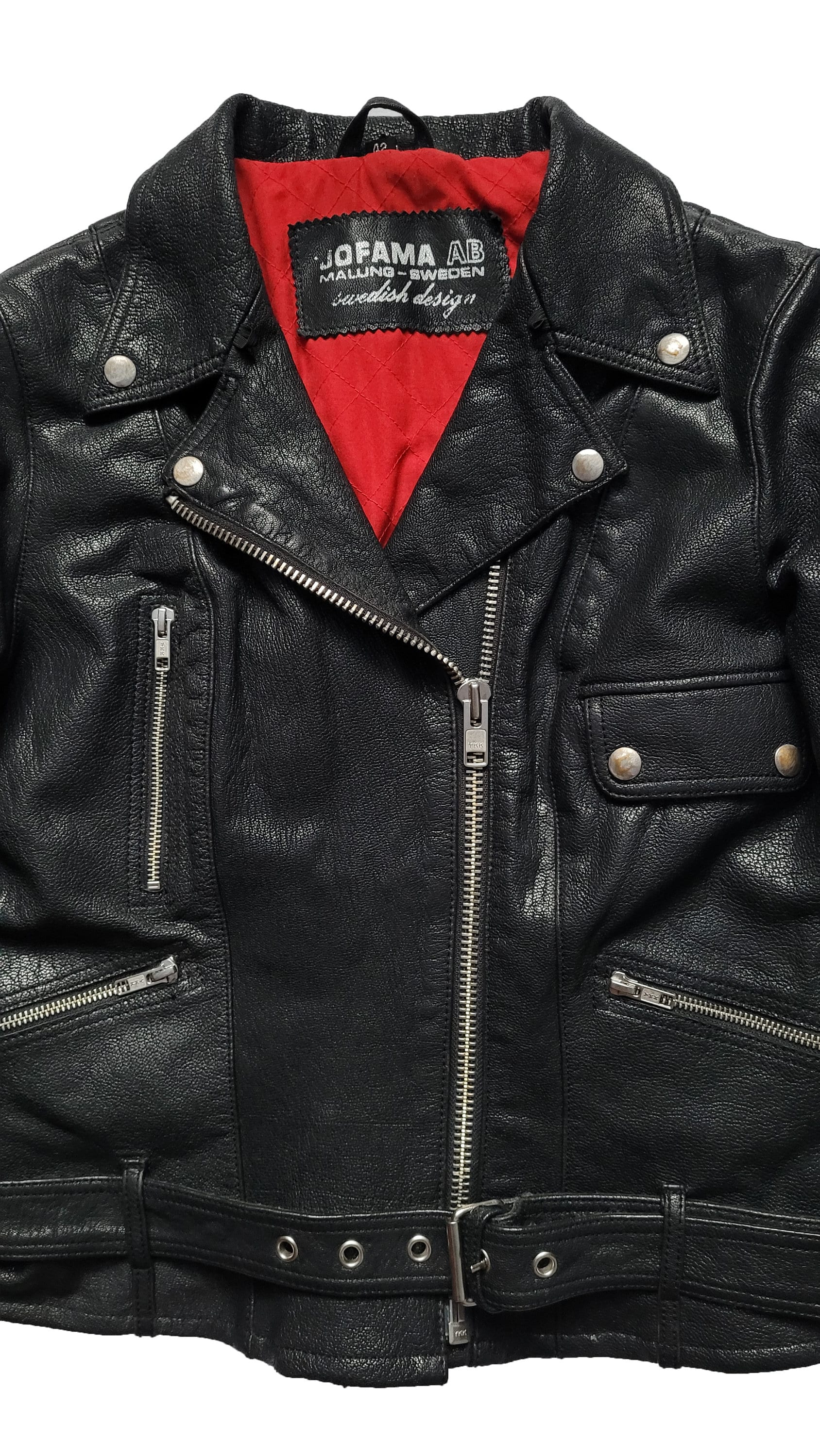 Original Rare Vintage 80s Jofama Malung Leather Cropped Original Rare Vintage 80s Jofama Malung Leather Cropped
