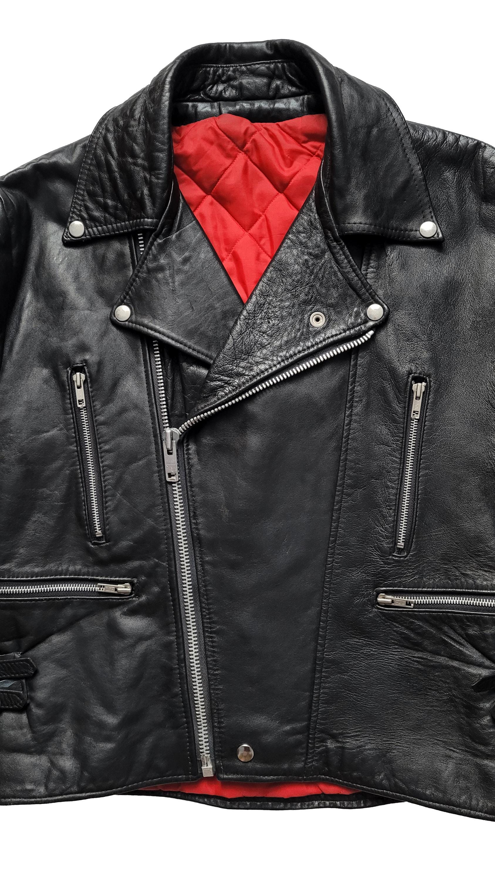 Original Rare Vintage 80s British Lightning Type Motorcycle Punk