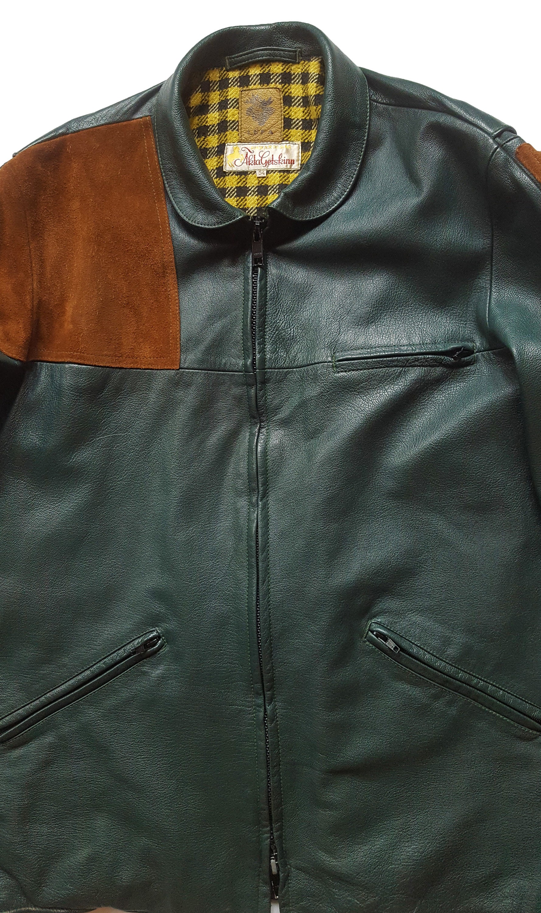 Ultra Rare Vintage 70s LEFA Akta Getskinn Leather Shooting