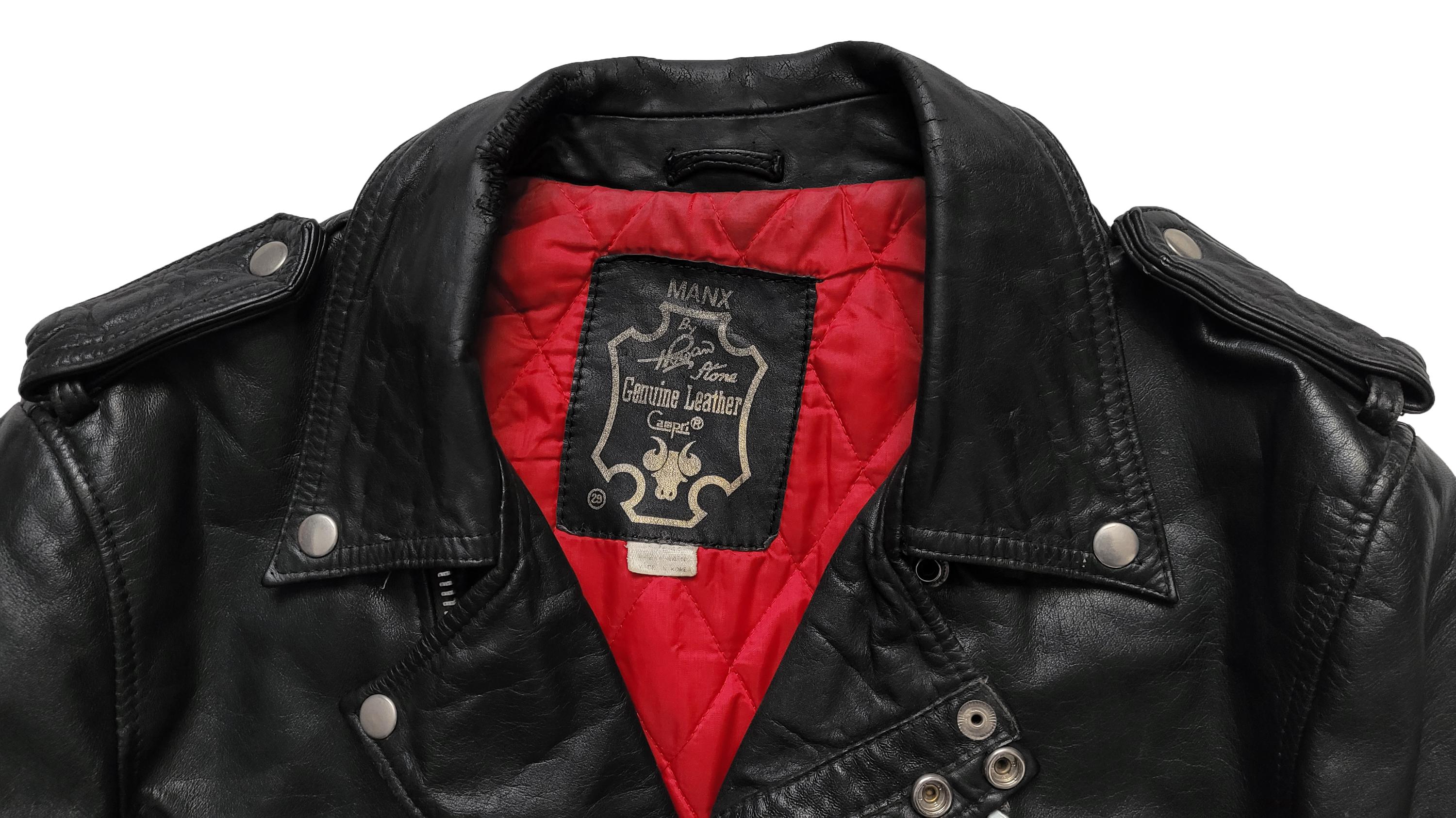 Original Rare Vintage 80s Campri Manx Motorcycle Punk Leather