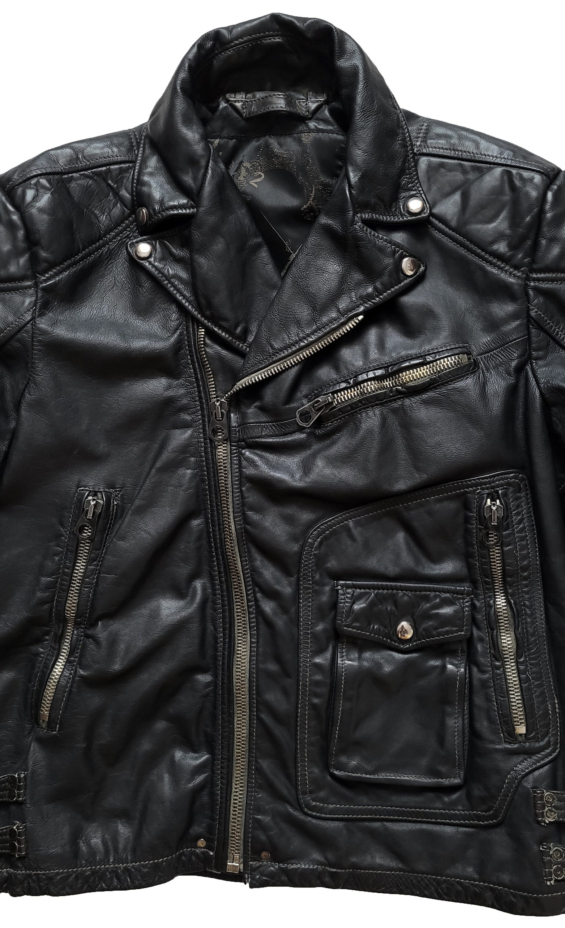 ジャケット・アウター 00s paranoid real leather tracker jacket 00s paranoid real leather tracker jacket