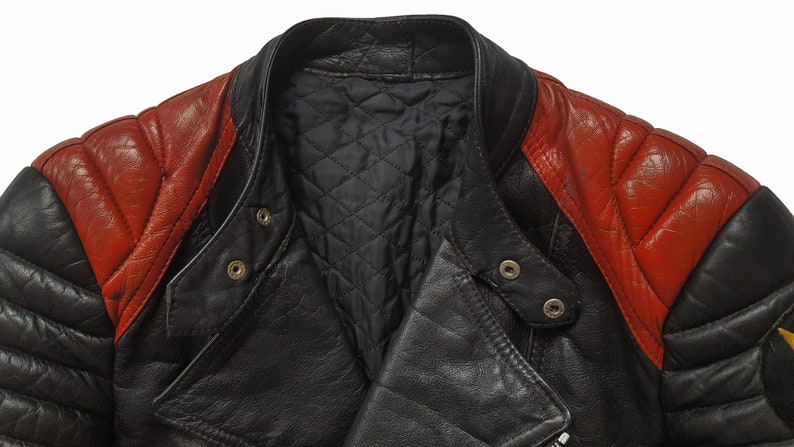 Blouson café racer vintage noir mythique USA, cuir de vachette