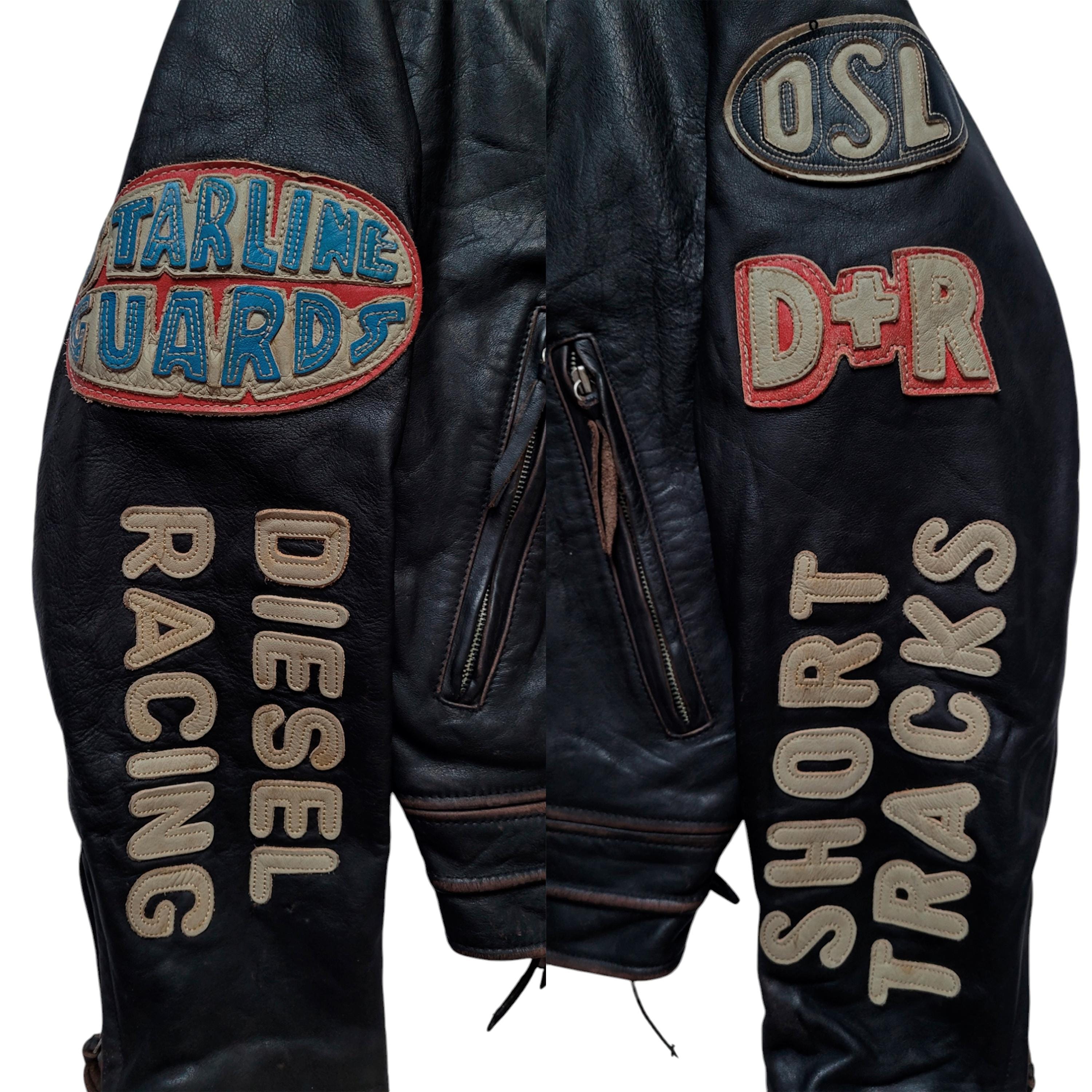 Original Rare Vintage 80s Diesel Leathers Flying Cougar Original Rare Vintage 80s Diesel Leathers Flying Cougar