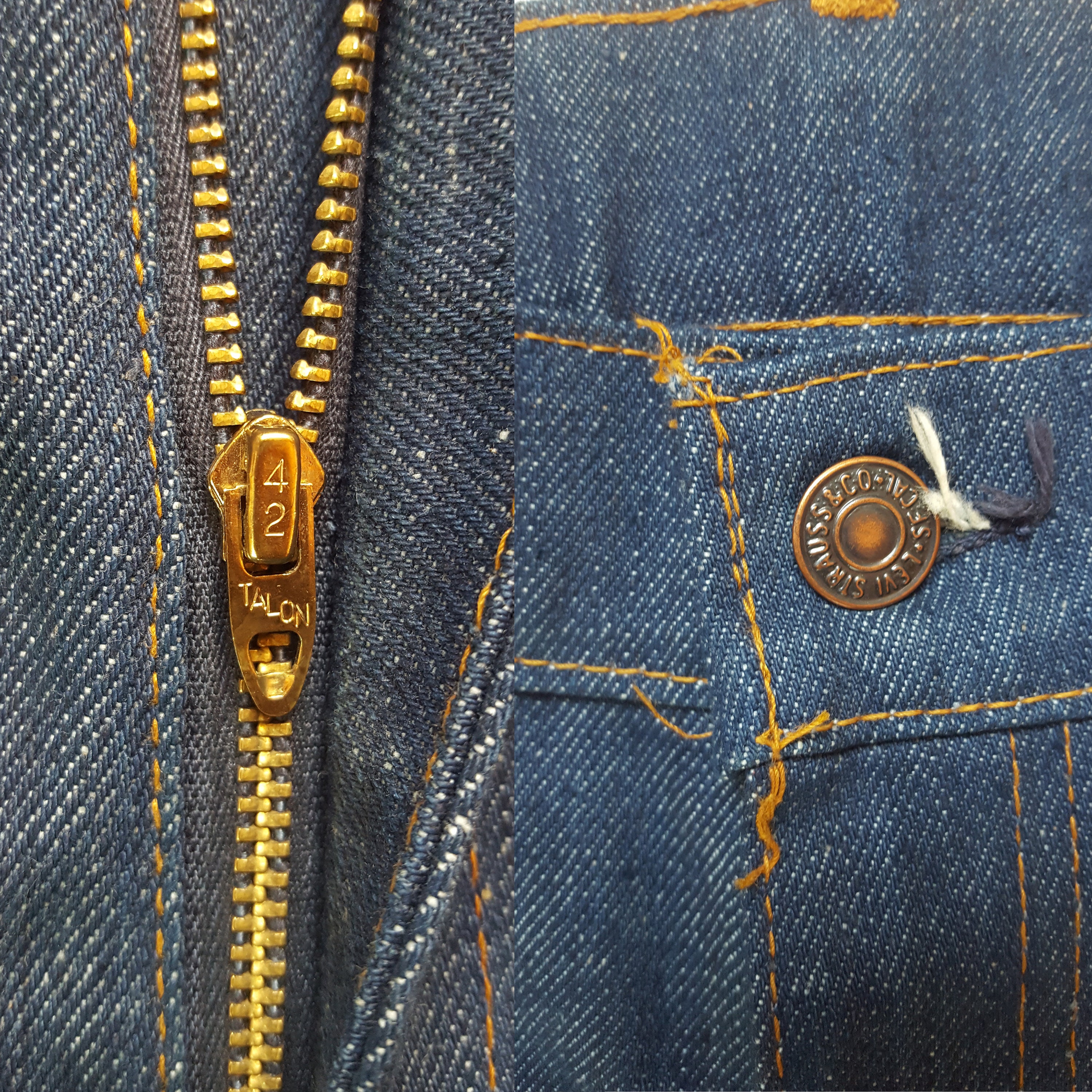 Super Rare Vintage 70s Levis 602 Original Jeans Made in