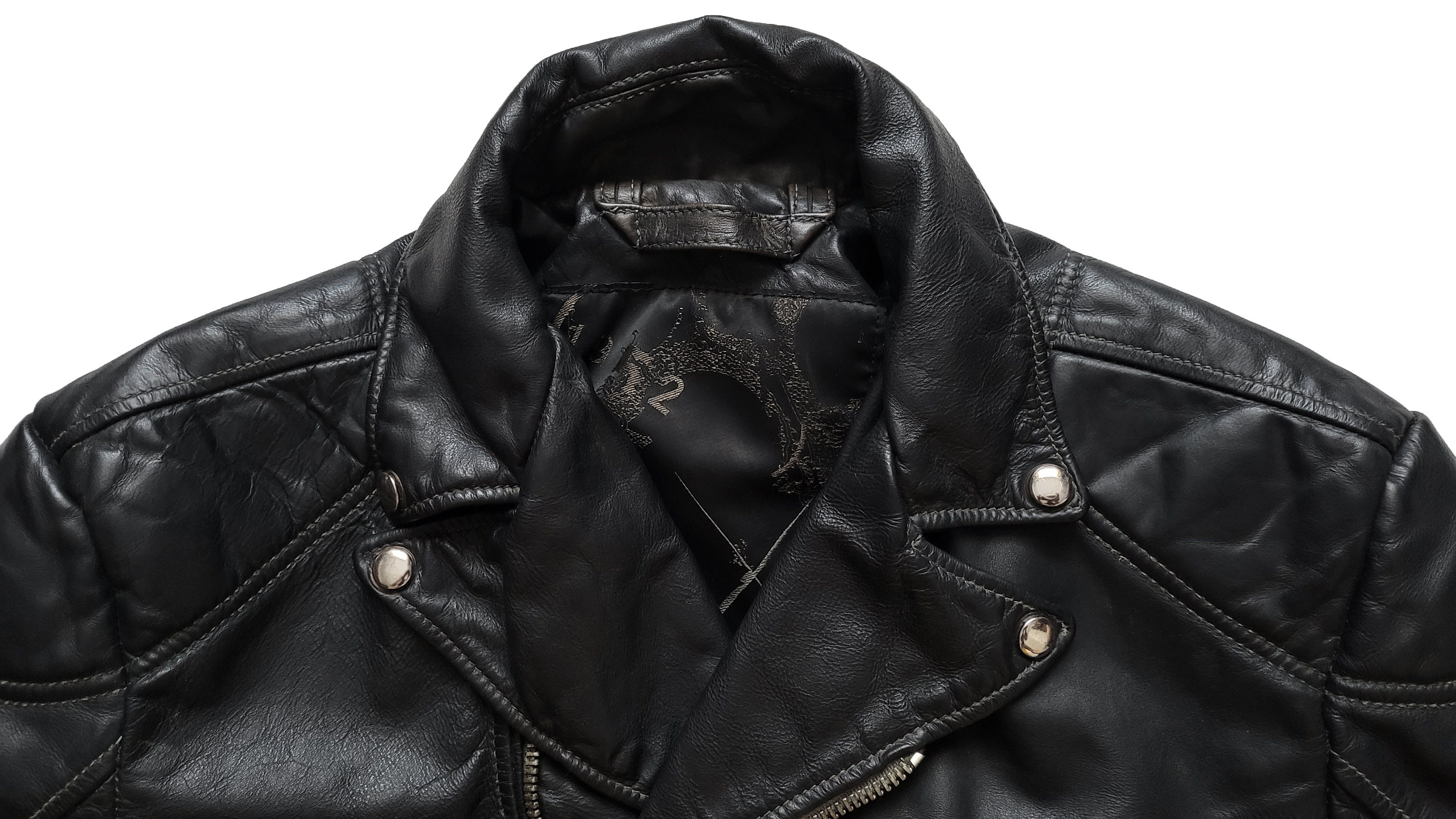 【00s~_Archive】LeatherTrackerJacket 平成初期 2000s Matrix Leather Jacket Vintage Late 90d Early Y2K Super Cute