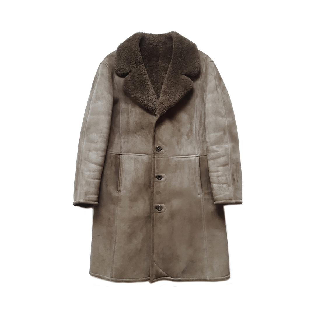 Very Rare Vintage 90s Friitala Luxury Sheepskin Fur Long Coat Made