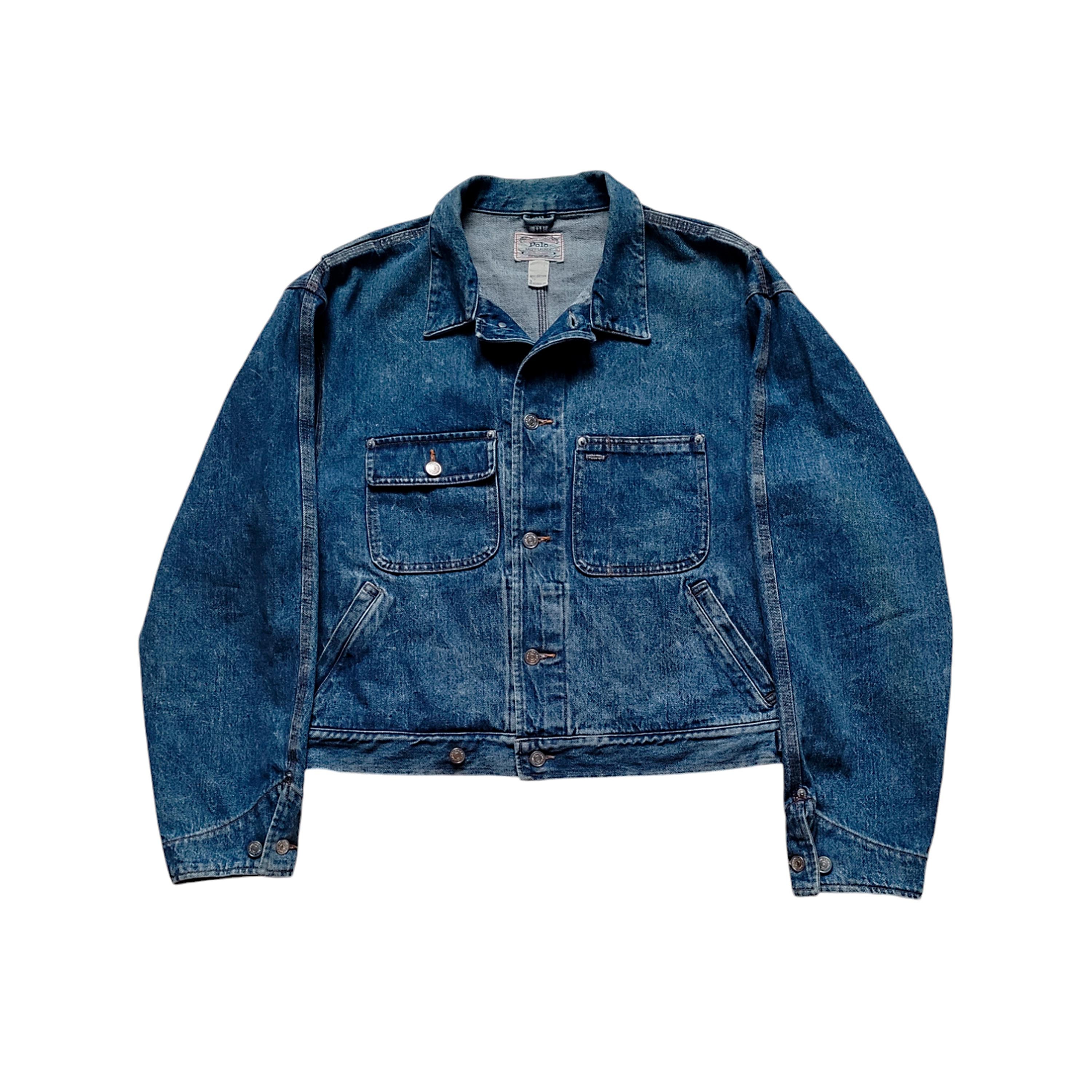 Original Rare Vintage Polo Ralph Lauren Authentic Dungarees Retro Style Denim Trucker Jacket Made in USA - Etsy Original Rare Vintage Polo Ralph Lauren Authentic Dungarees Retro Style Denim Trucker Jacket Made in USA - Etsy