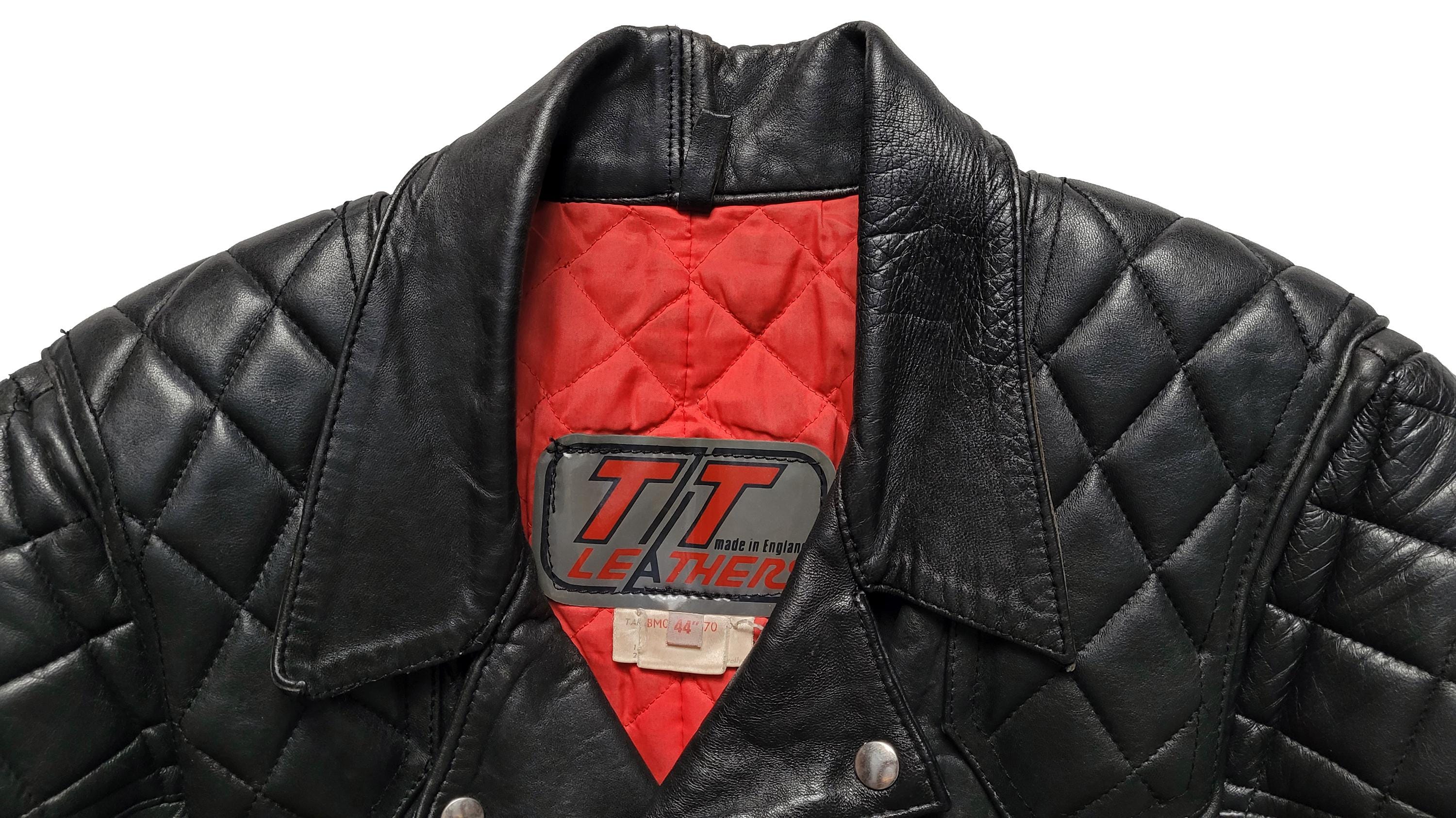 80s vintage TT lethers uk 英国製ライダースジャケット Rare Vintage 80s TT Leathers Essex Distressed Leather