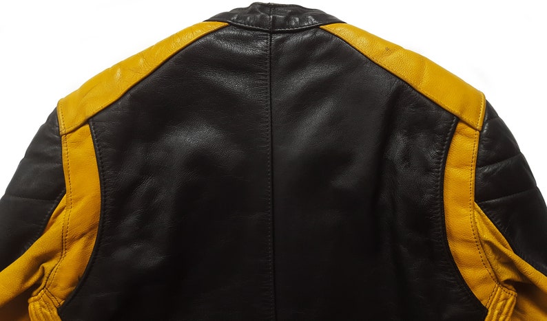 Very Rare Vintage 80s Segura Leather Cafe Racer / Rider Motorcycle Jacket Made In France image 9