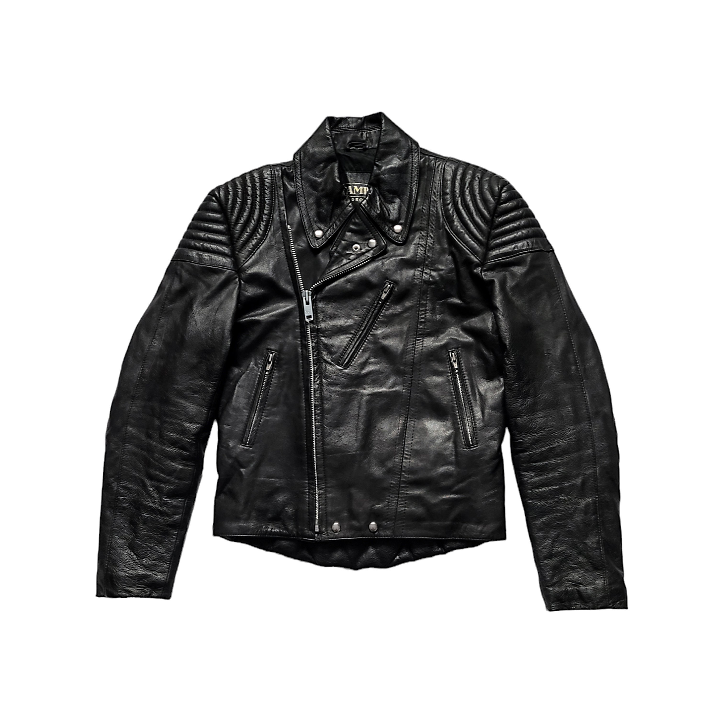 Vintage Piko Zipper Ups Winter Session Puffer Black Jacket