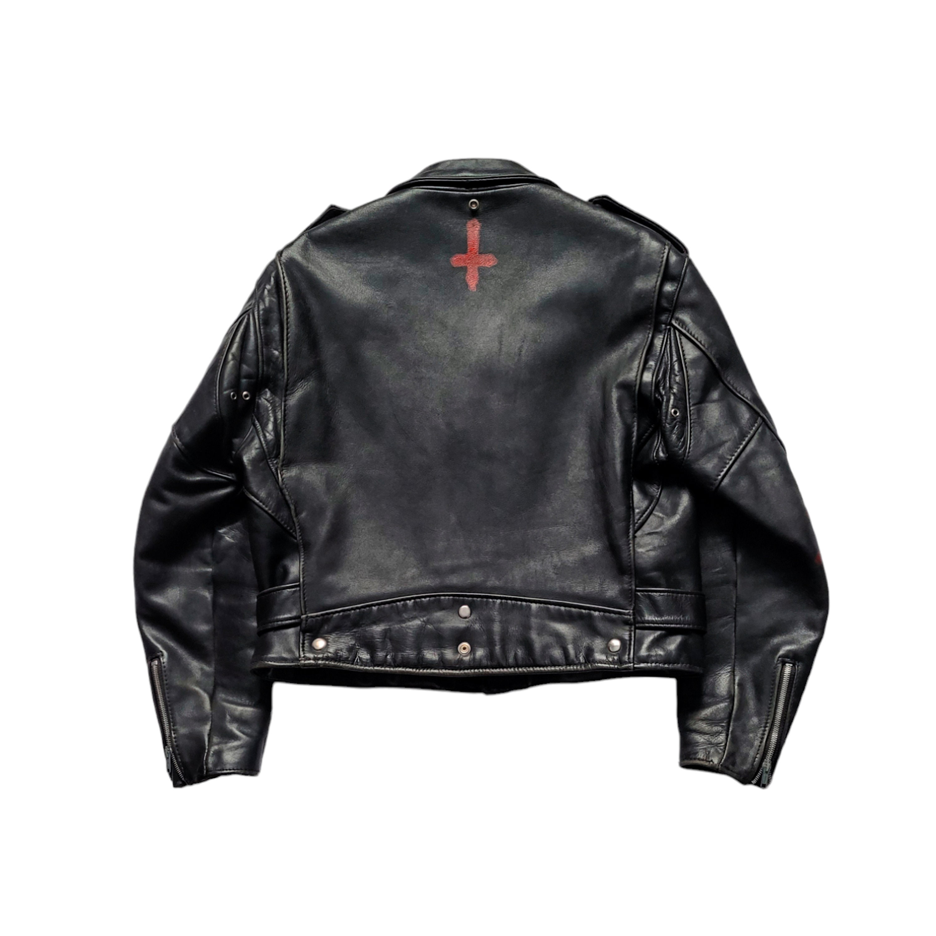 Original Rare Vintage 80s Schott NYC Custom Upside Down Original Rare Vintage 80s Schott NYC Custom Upside Down