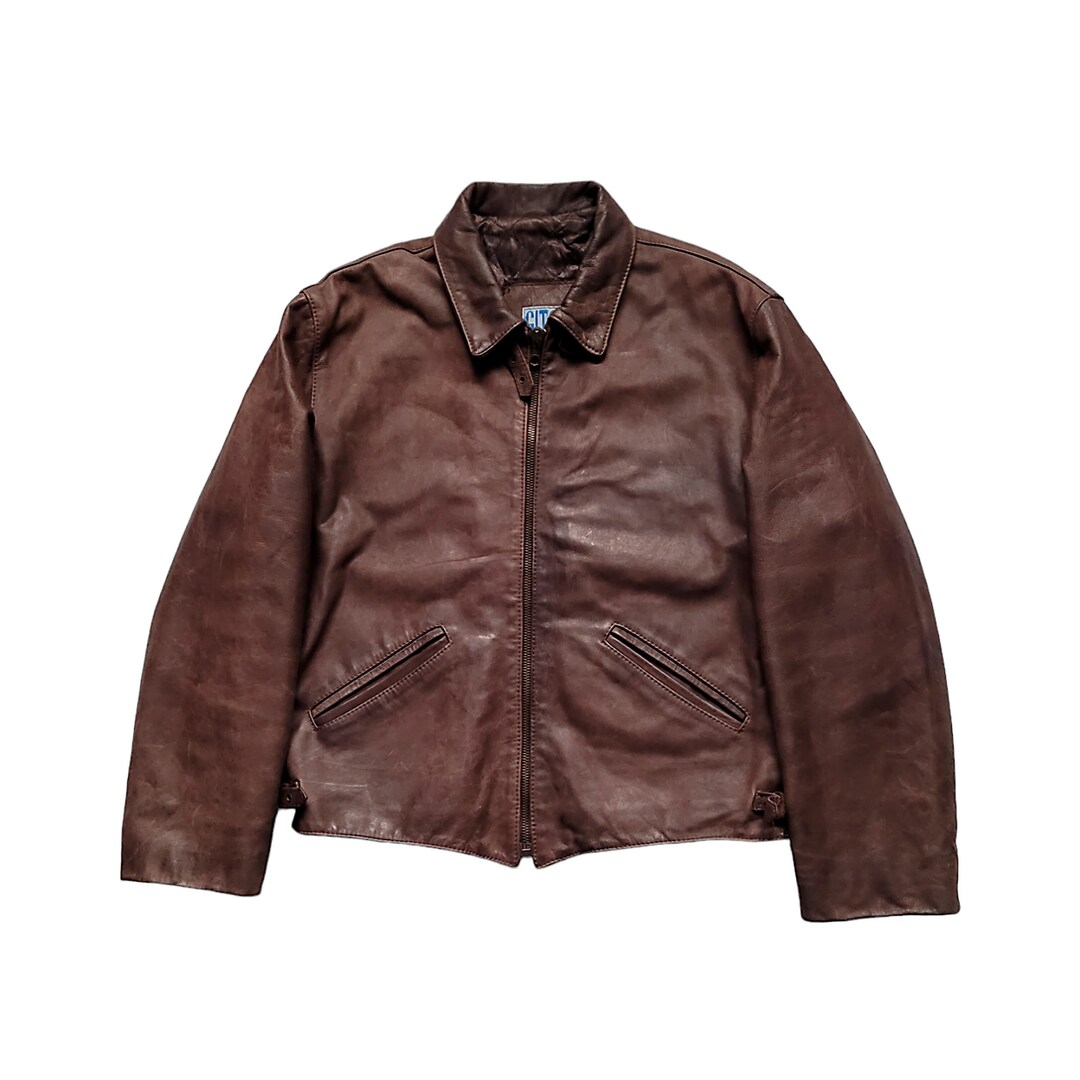 ジャケット・アウター 80s italy short leather bomber jacket vv 80s italy short leather bomber jacket vv